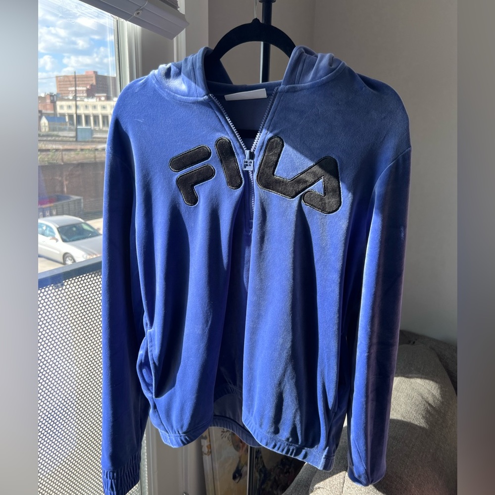 Fila velvet quarter zip